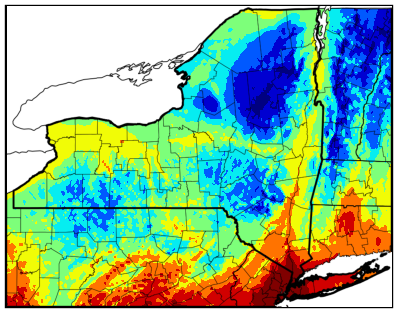 NY gdd accumulation map