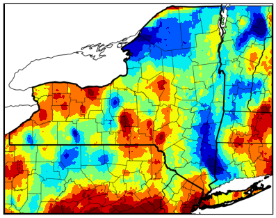 NY gdd difference map