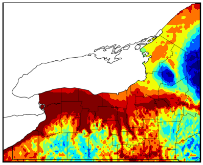 Western NY gdd accumulation map