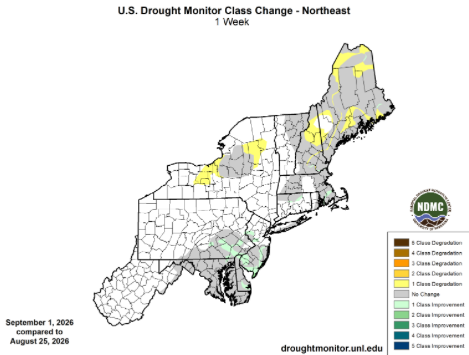 Drought Monitor change map